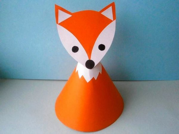 Лисичка из конуса