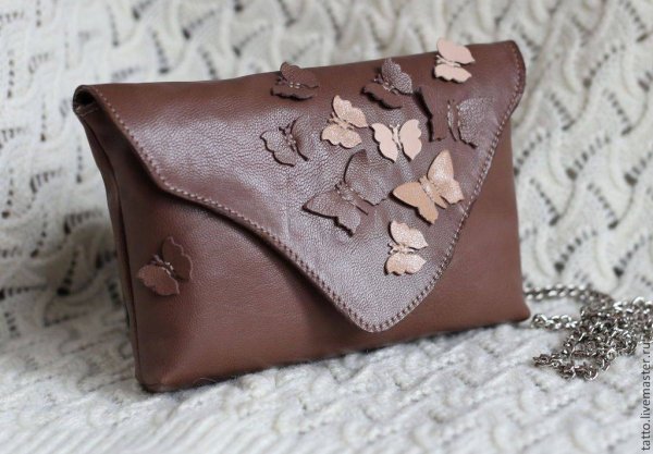 Дизайнерская женская сумочка из кожи