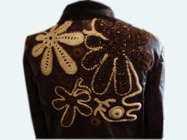 Аппликация на кожаную куртку