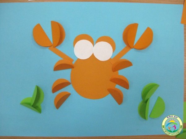 Объемная аппликация краб