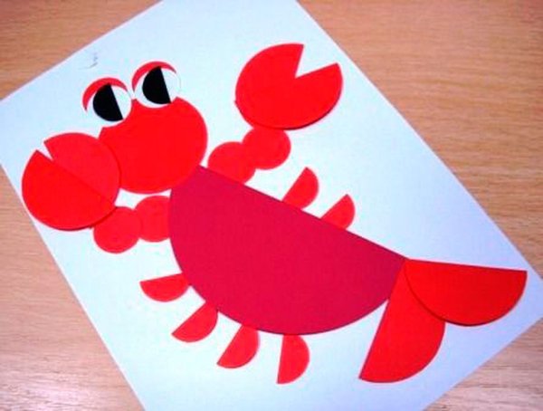 Аппликация из кружочков