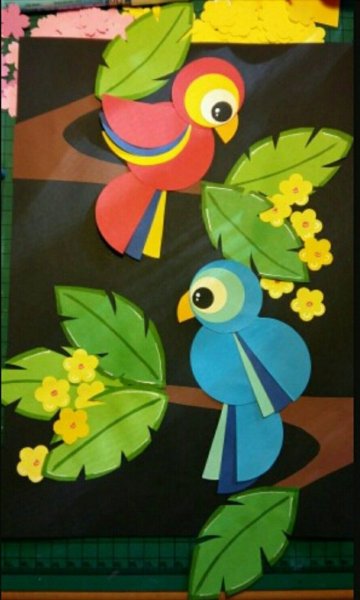 Аппликация из кругов