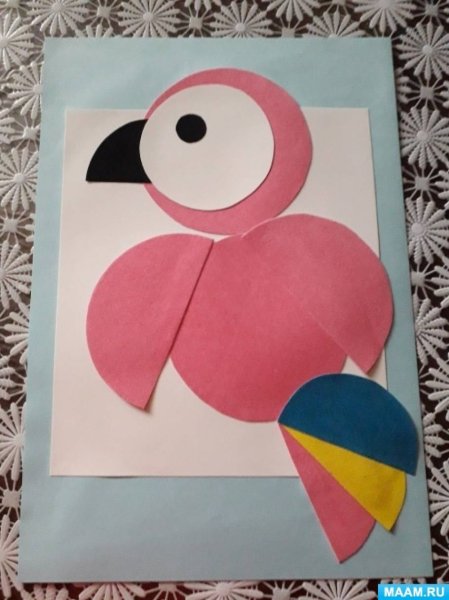 Аппликация из кругов