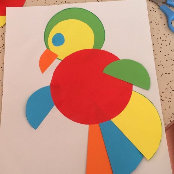 Аппликация из кругов