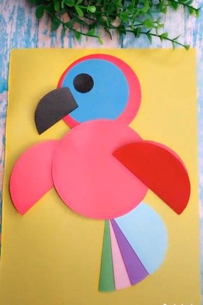 Аппликация из кругов