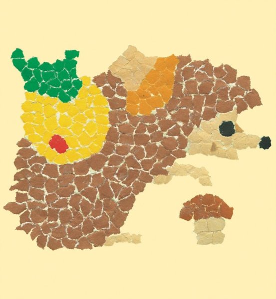 Обрывная мозаика Ежик