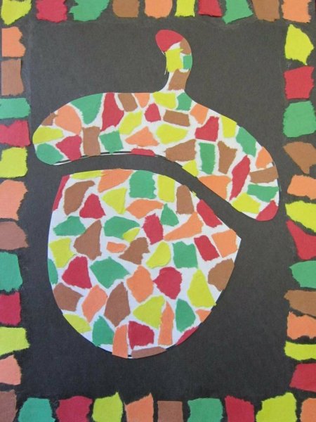 Поделки из рваной бумаги