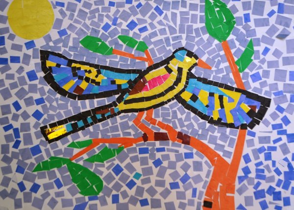 Апликация мозайка Обрывная