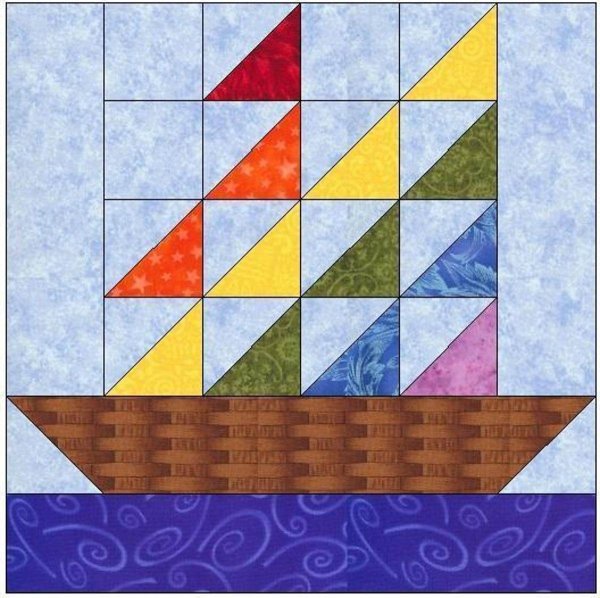 Мозаика из треугольников и квадратов