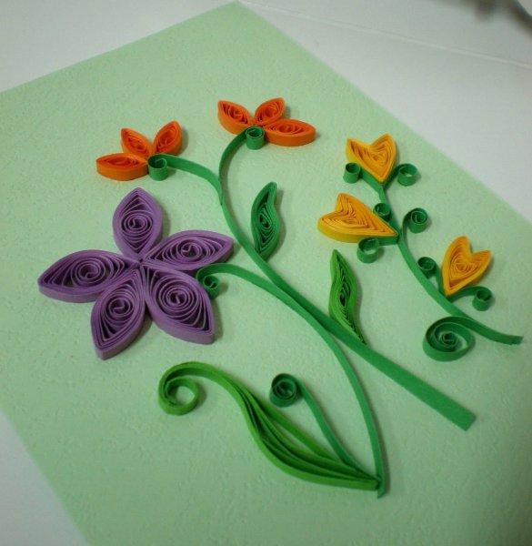 Цветы в технике квиллинг