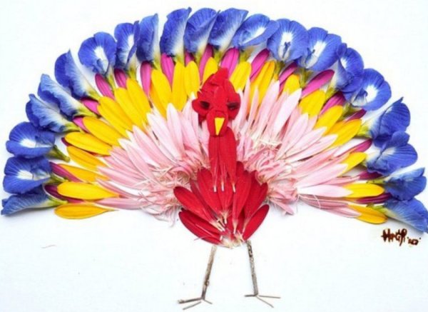 Поделки из лепестков цветов