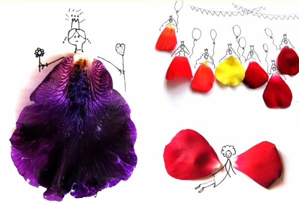 Поделки из лепестков роз для детей