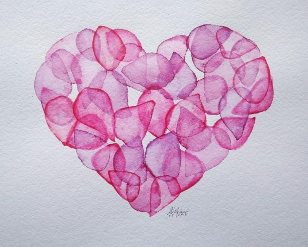 Картины из лепестков роз