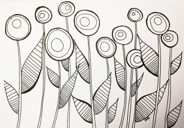 Абстрактные рисунки карандашом