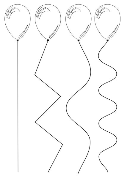 Линии для вырезания для детей