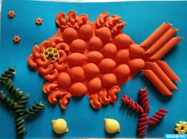 Изделие из макарон для детей