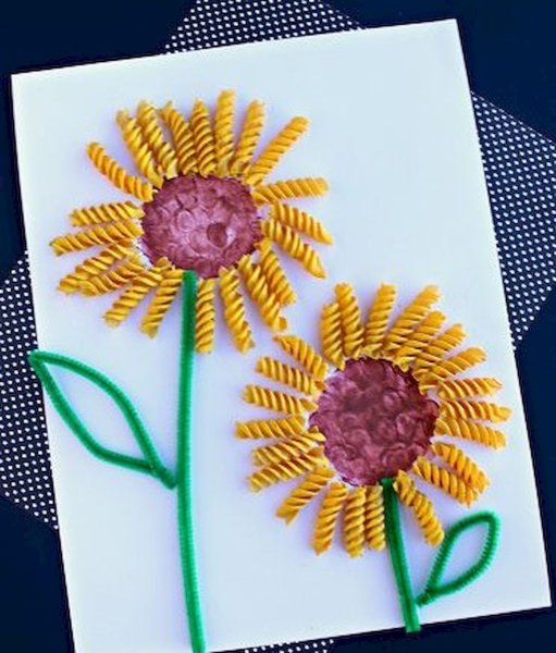 Поделки из макарон для детского сада