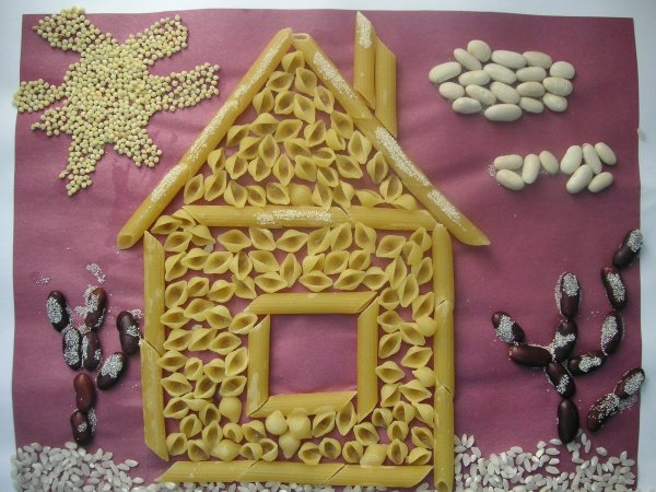 Поделки из макарон для детей