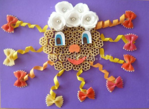Поделки из макарон для детей