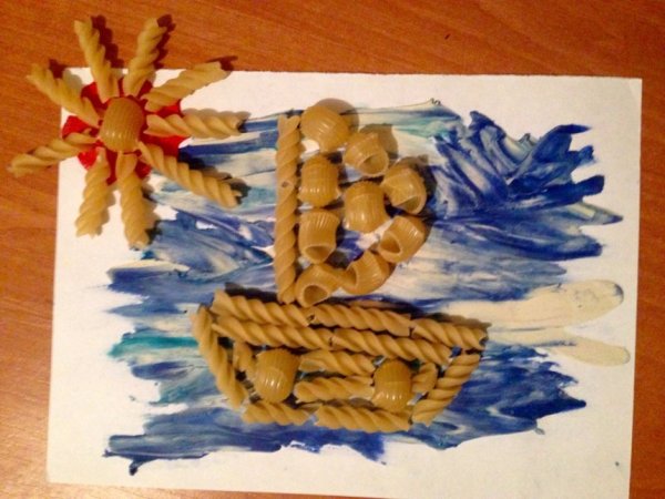 Поделки из макарон для детей