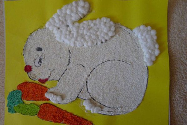 Аппликация манкой