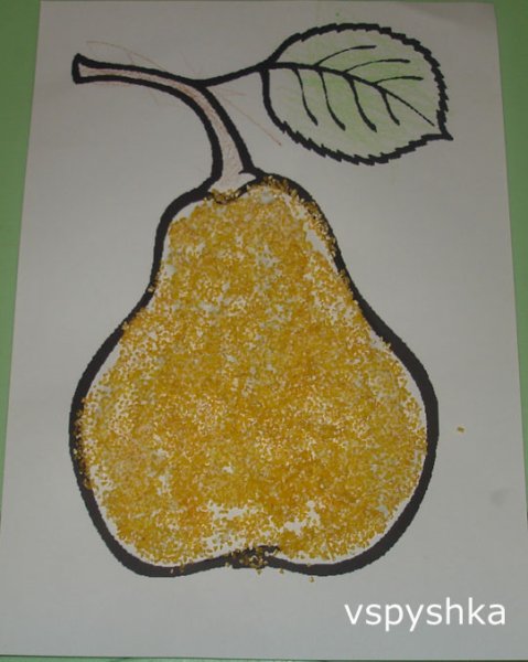 Рисование крупой для детей 2-3 лет