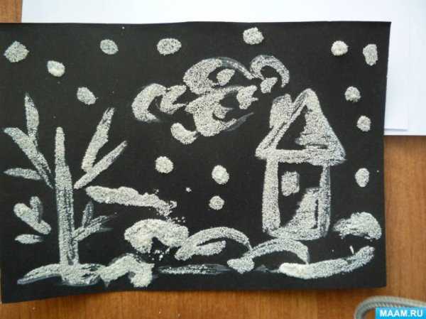 Аппликация манкой