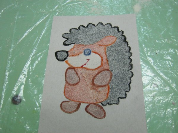 Аппликация манкой