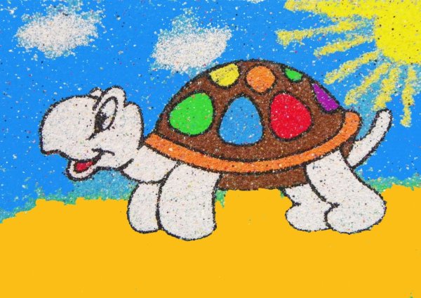 Картины из цветного песка