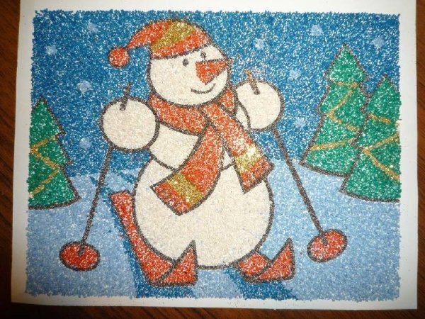 Зимняя аппликация