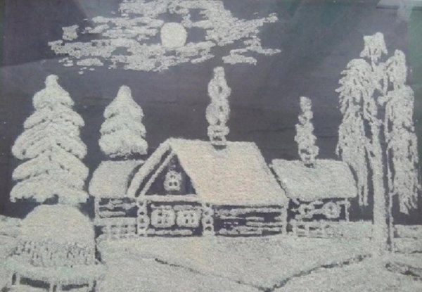 Пейзаж из манки