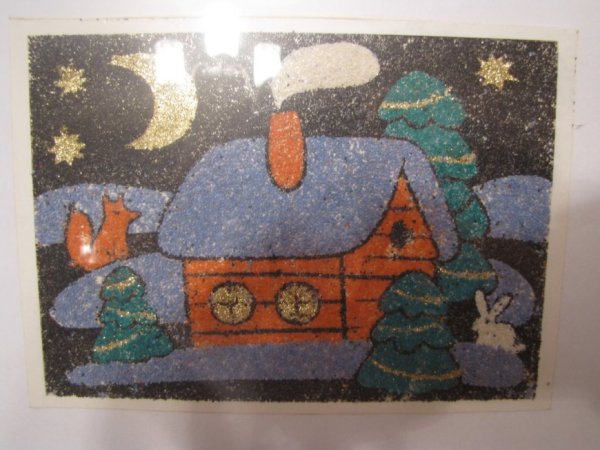 Аппликация манкой