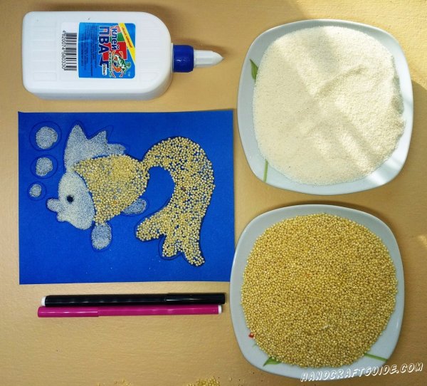 Поделки из крупы