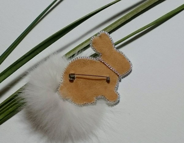 Броши из фетра и меха