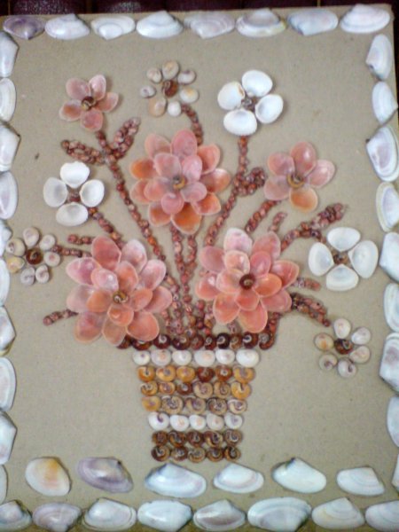 Панно из ракушек