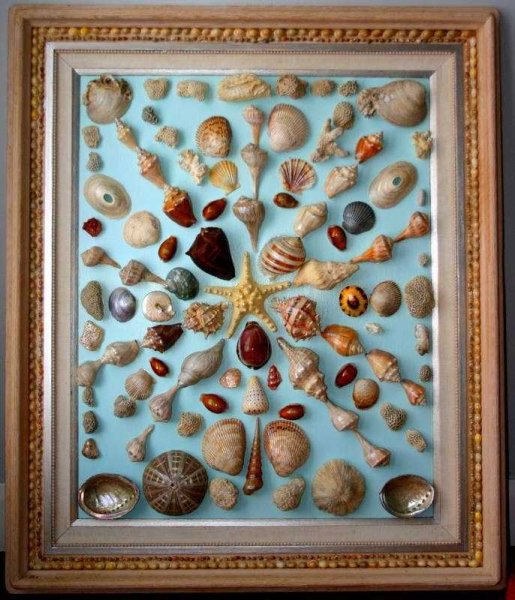 Панно с ракушками на стену