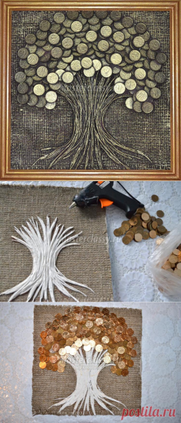 Панно из монет