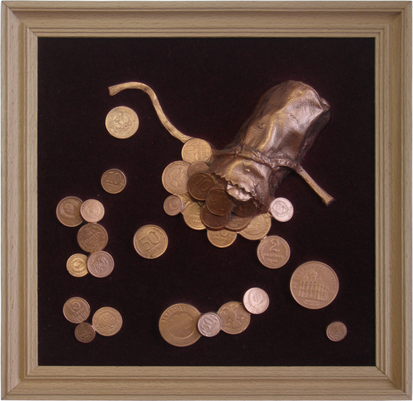 Картина с монетами