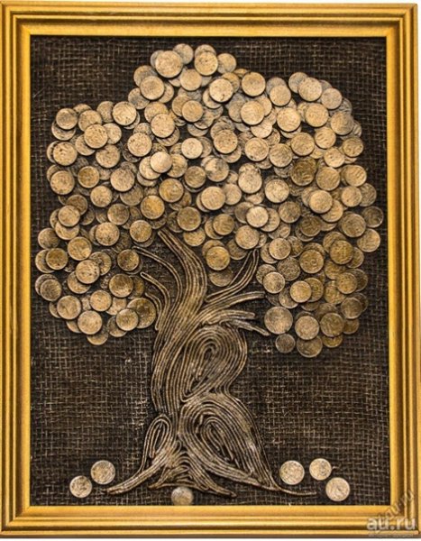 Панно из монеток