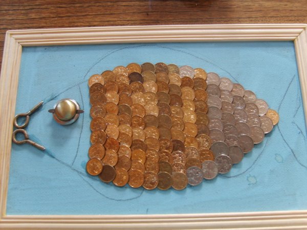 Панно из монет своими руками