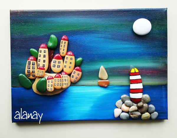 Картины из гальки своими руками