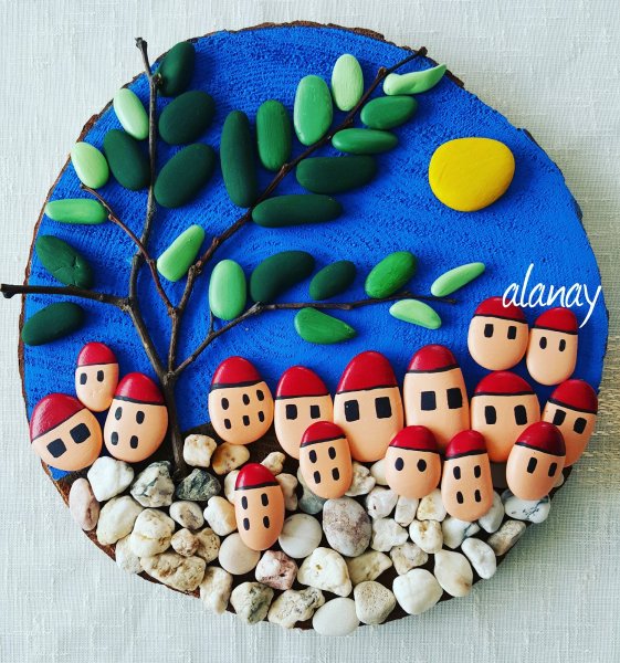 Поделки из гальки