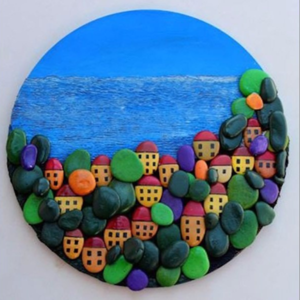Панно из камней для детей