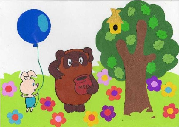 Поделка винипуха для садика
