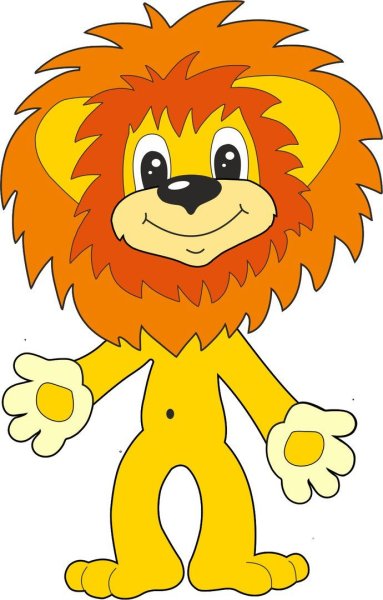 Рисунок львенка из мультика Львенок и черепаха