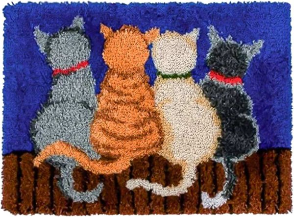 Аппликация из пряжи