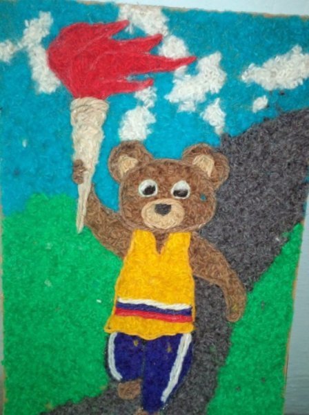 Аппликация нитками