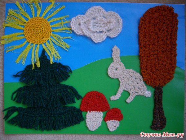 Поделки из пряжи для детей