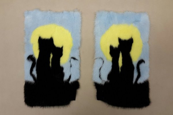 Аппликация из меха