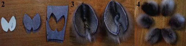 Брошь из меха мастер класс